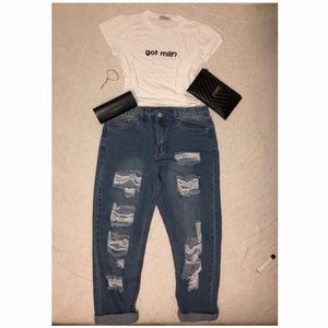 👖Ripped boyfriend jeans